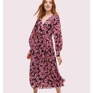 Kate Spade Wallflower Chiffon Midi Dress